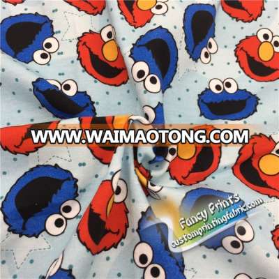 Digital printed 100% cotton knitted textile fabric